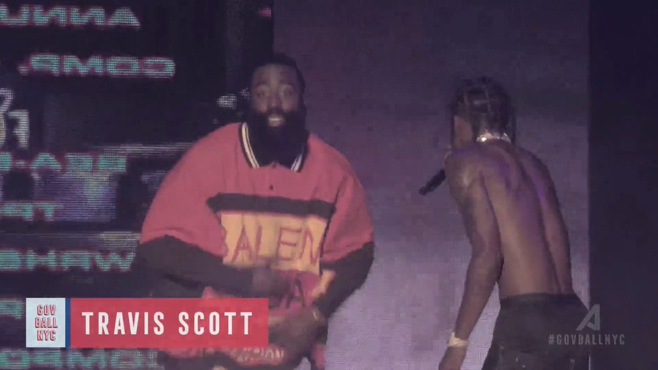 哈登助力Scott演唱会