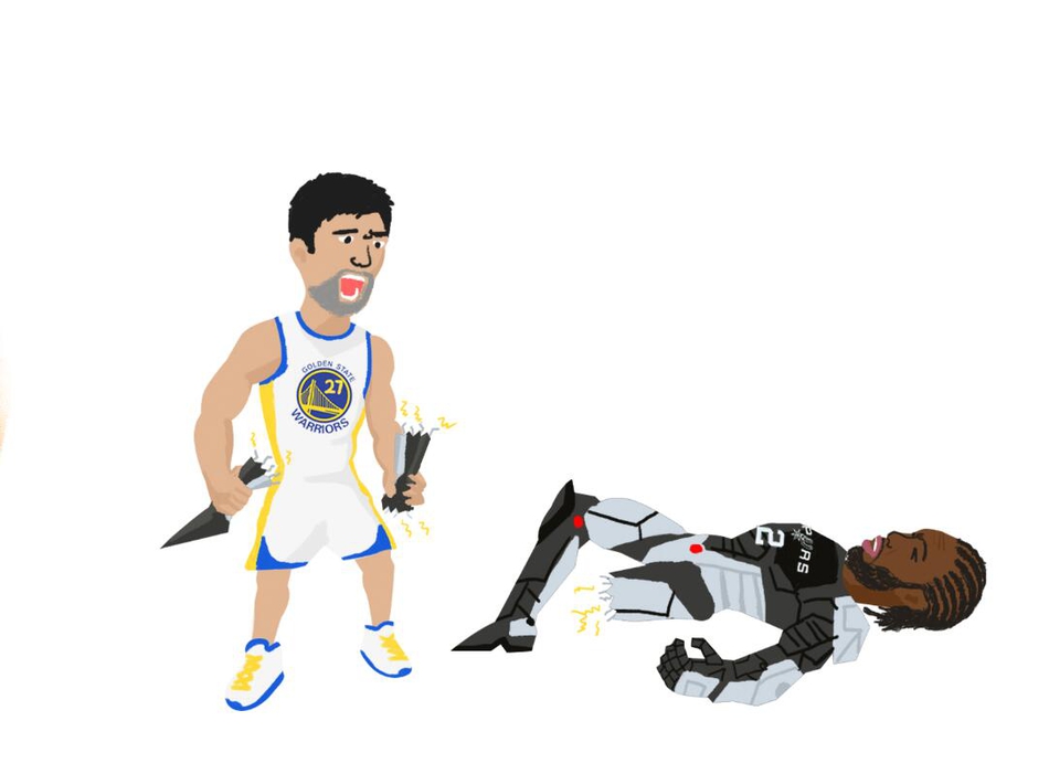 13张原创漫画回顾勇士王朝！73胜童工合同+吃鸡，这些梗你都懂吗