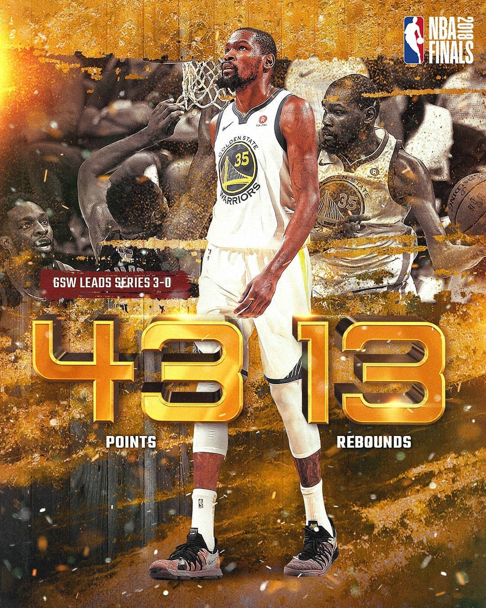 杜兰特轰下43分13篮板