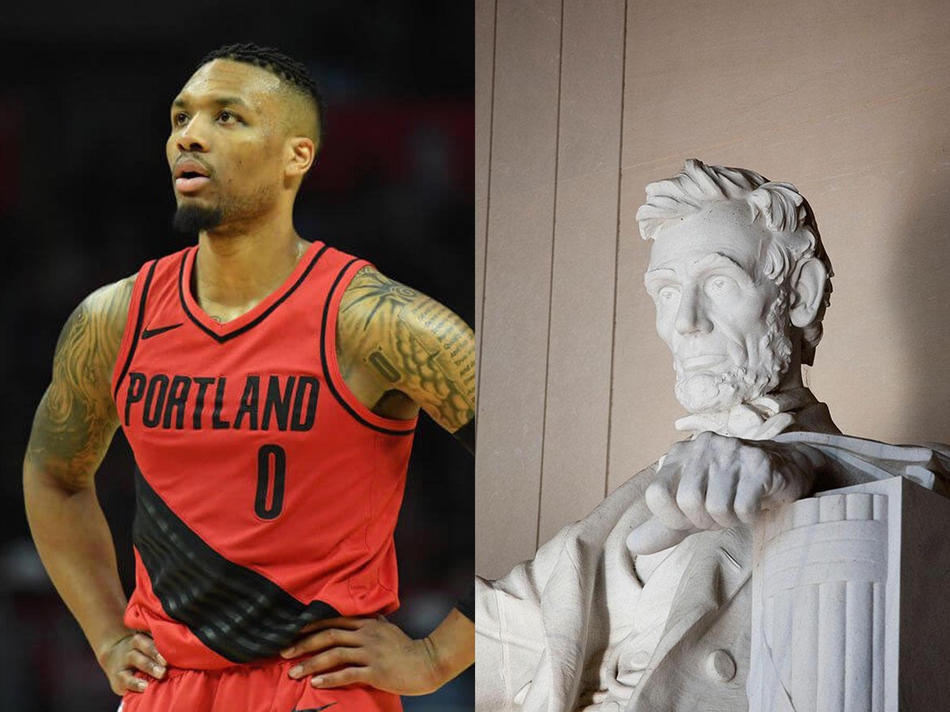 3、达米安-利拉德害怕历史雕像