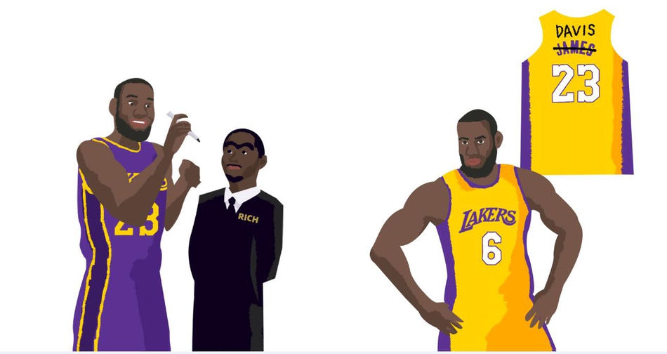 原创漫画祝詹姆斯35岁生日快乐！从小皇帝到gigi怪的35个神梗