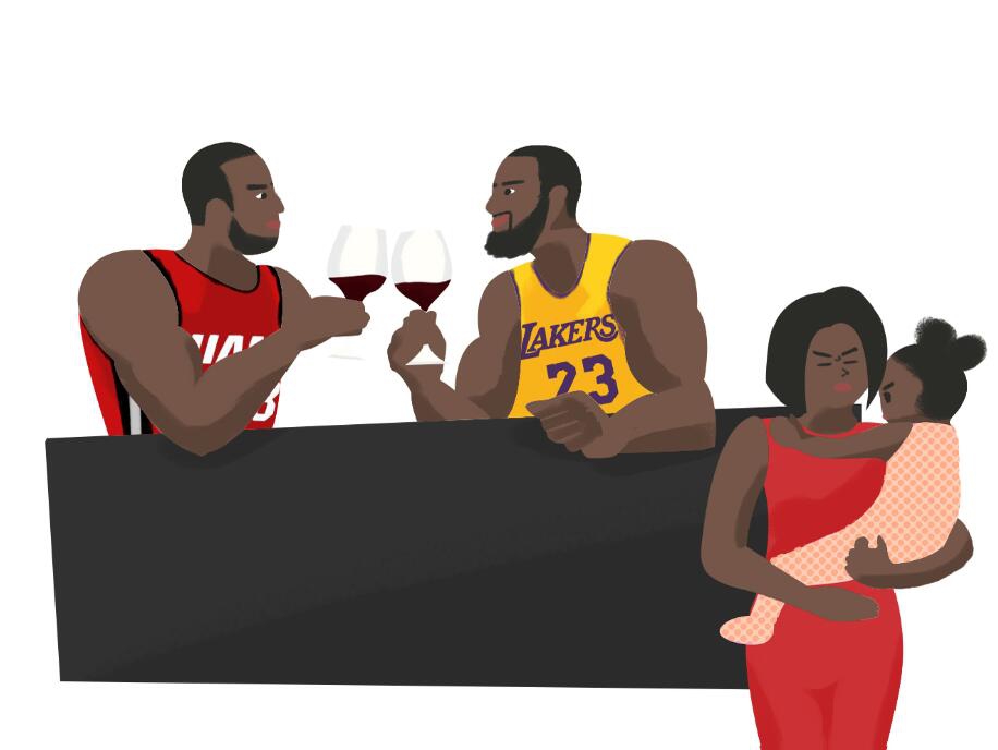 原创漫画祝詹姆斯35岁生日快乐！从小皇帝到gigi怪的35个神梗