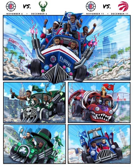 史上最萌的赛程公布！8张漫画看懂快船新赛季的重点比赛