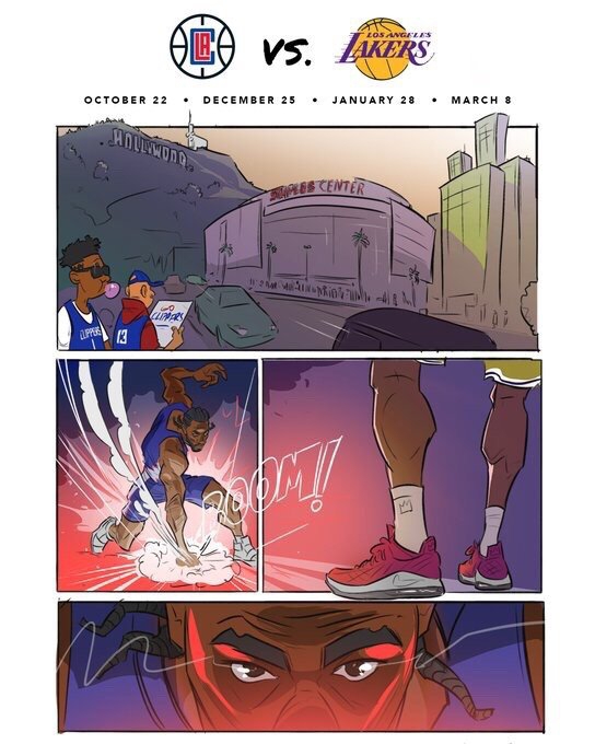 史上最萌的赛程公布！8张漫画看懂快船新赛季的重点比赛