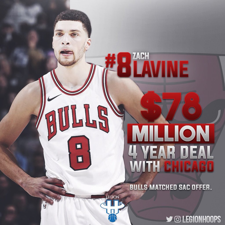 4、扎克-拉文（公牛）