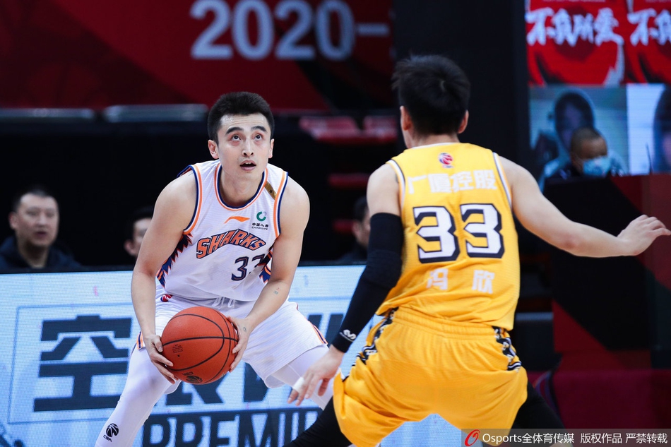 CBA第21轮：上海123-111广厦