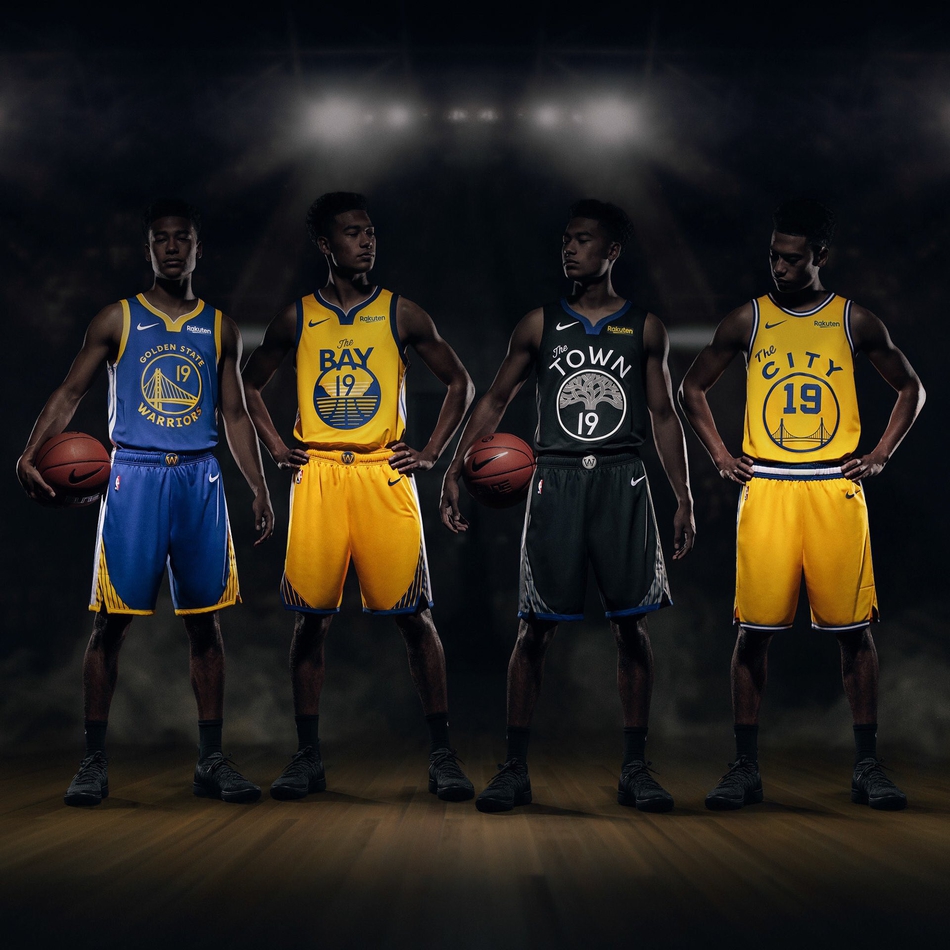 勇士新赛季新球衣谍照曝光！湾区版本组成新体系，logo两处改动