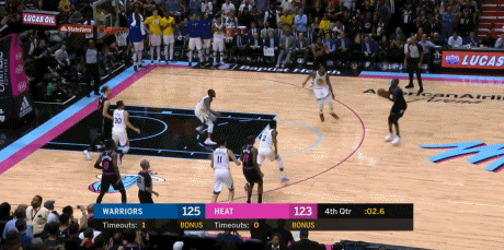 韦德神奇三分绝杀勇士