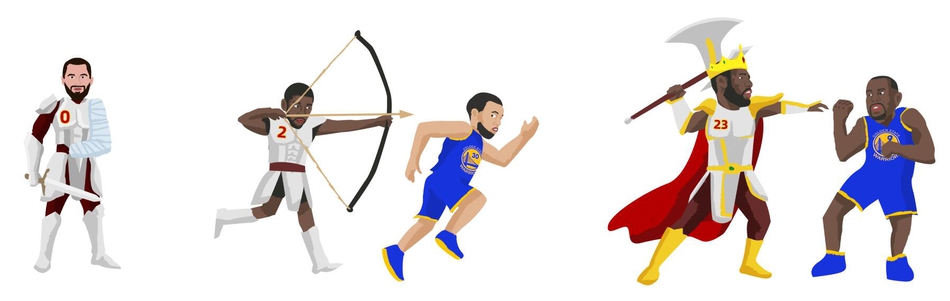 原创漫画祝詹姆斯35岁生日快乐！从小皇帝到gigi怪的35个神梗