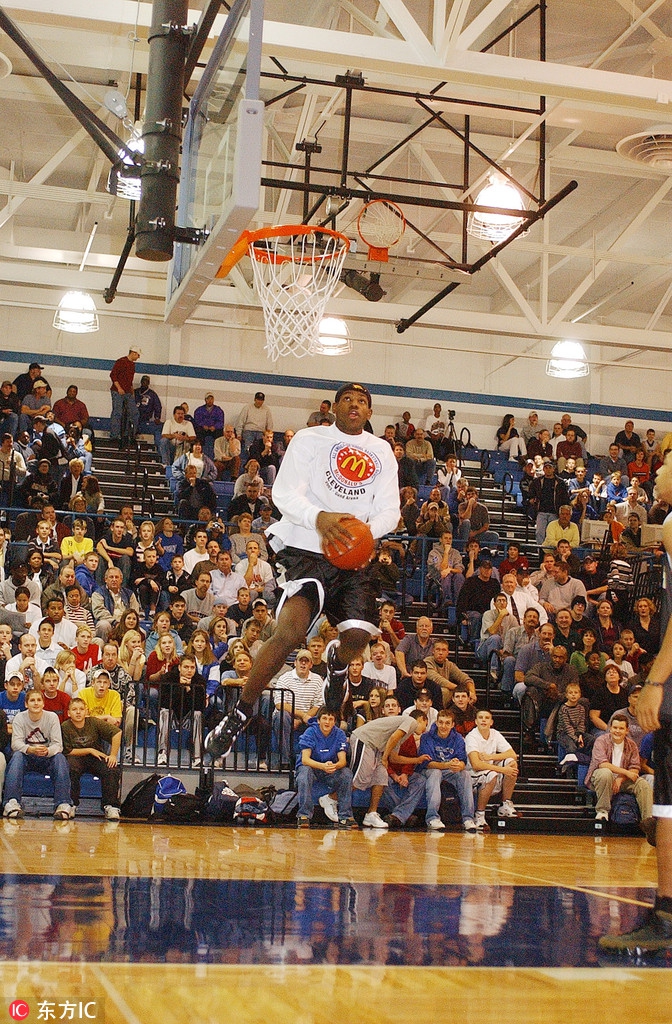詹姆斯参加扣篮大赛