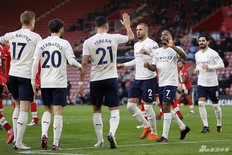 [英超]南安普敦0-1曼城