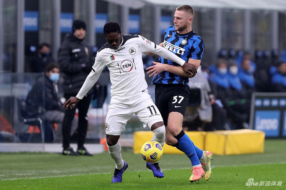 [意甲]国米2-1斯佩齐亚 卢卡库点射夺6连胜
