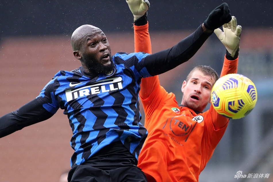[意甲]国米2-1斯佩齐亚 卢卡库点射夺6连胜