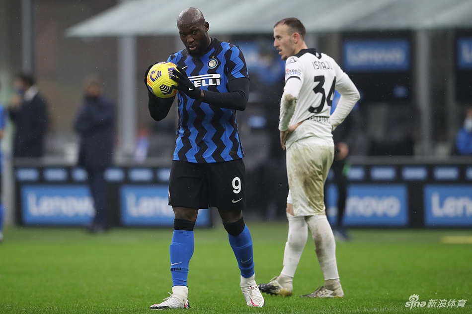 [意甲]国米2-1斯佩齐亚 卢卡库点射夺6连胜