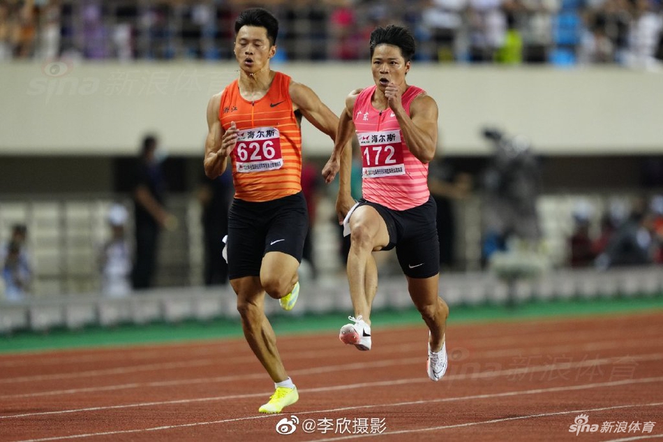 田径奥运选拔赛 苏炳添9秒98夺冠