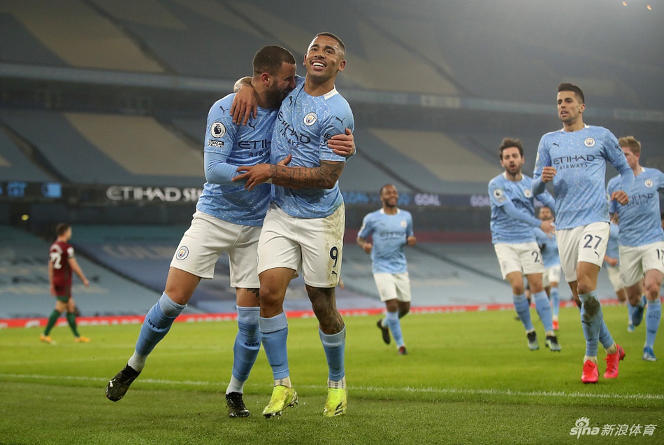 [英超]曼城4-1狼队