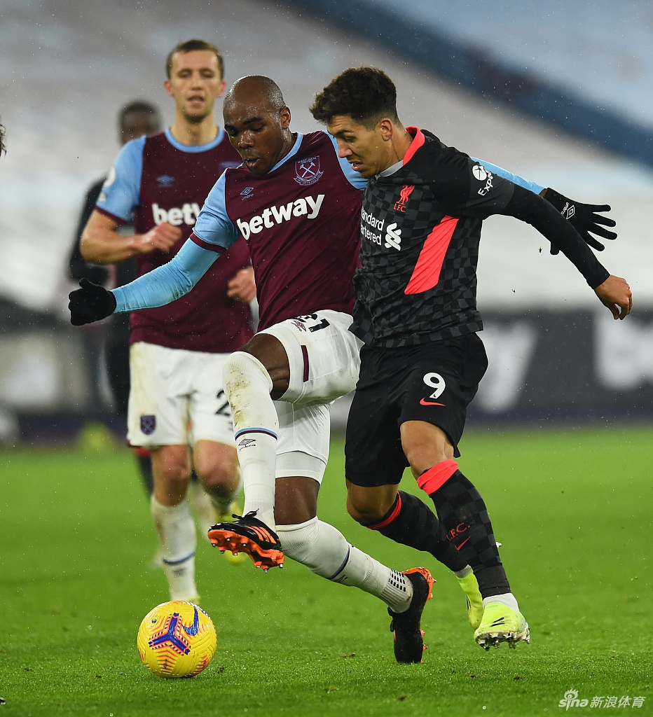 [英超]西汉姆1-3利物浦