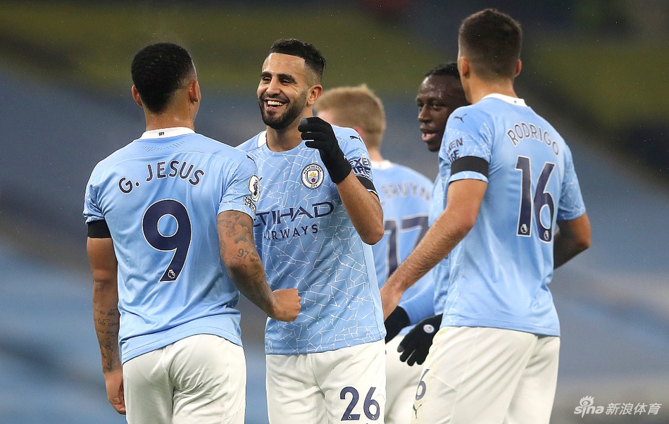 [英超]曼城5-0伯恩利 马赫雷斯戴帽