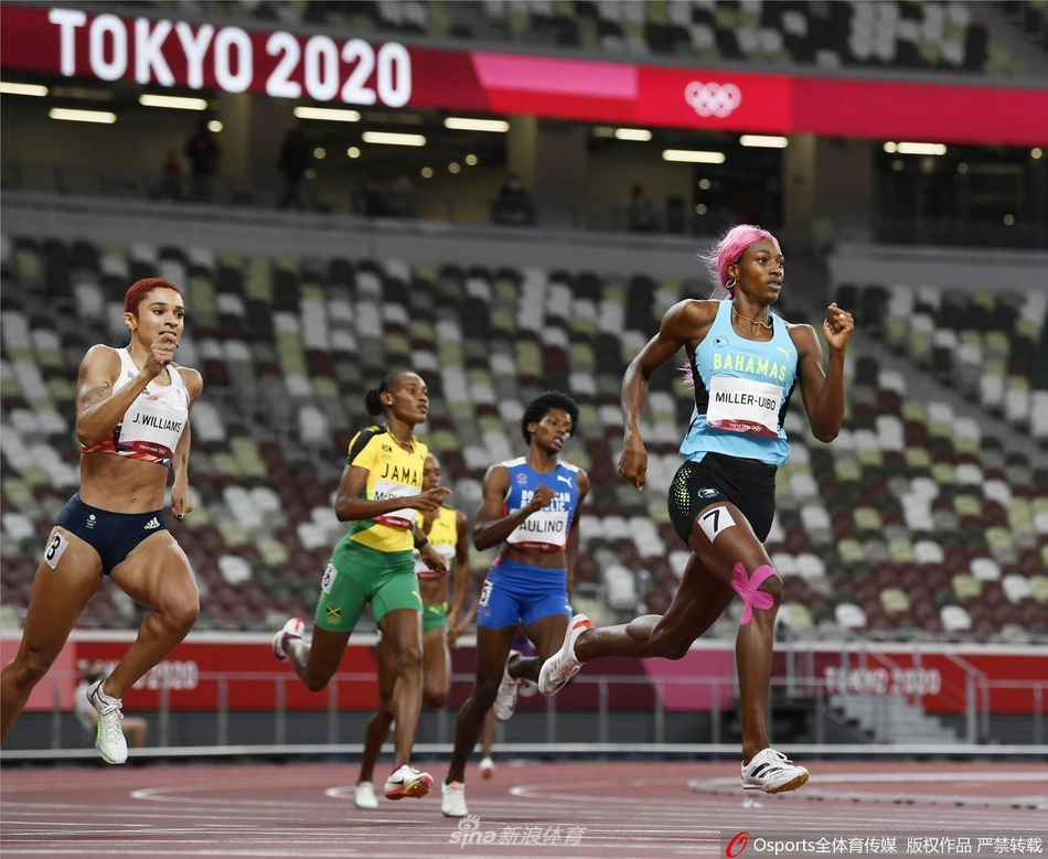 东京奥运会田径女子400米决赛 巴哈马选手shaunae miller-uibo 夺冠