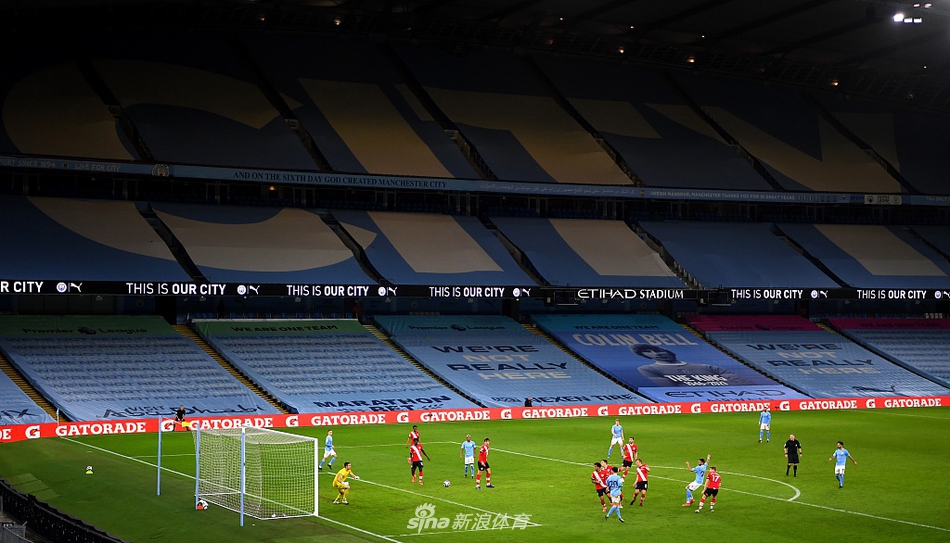 [英超]曼城5-2南安普顿 德布劳内马赫雷斯两球