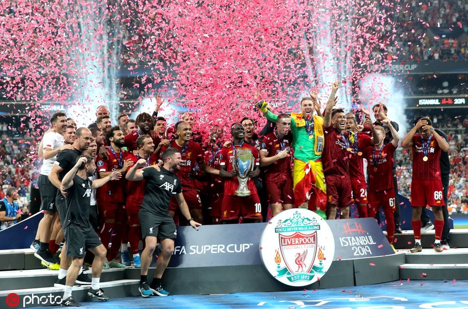 利物浦夺得欧洲超级杯