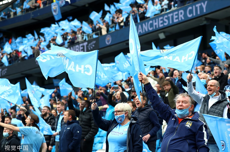 [英超]曼城5-0埃弗顿 阿圭罗两球