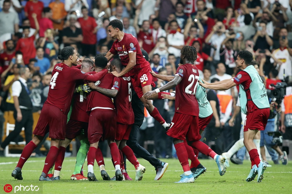 利物浦夺得欧洲超级杯