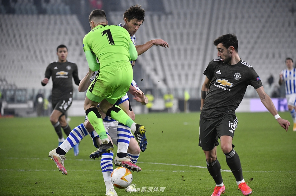 [欧联杯]皇家社会0-4曼联 B费两球