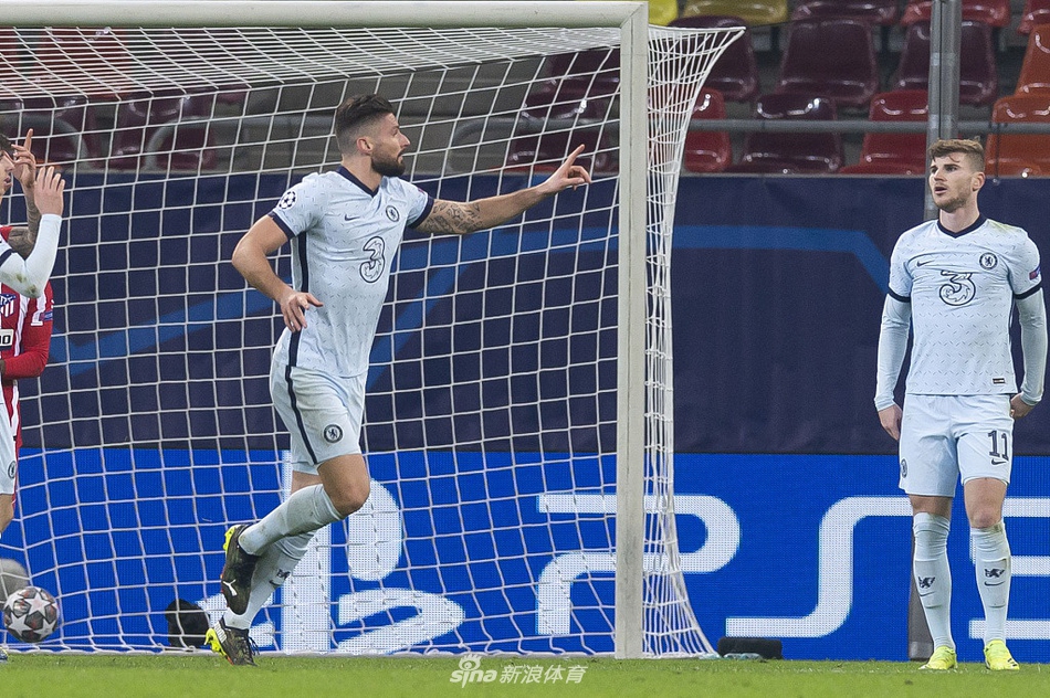 [欧冠]马竞0-1切尔西 吉鲁倒钩破门