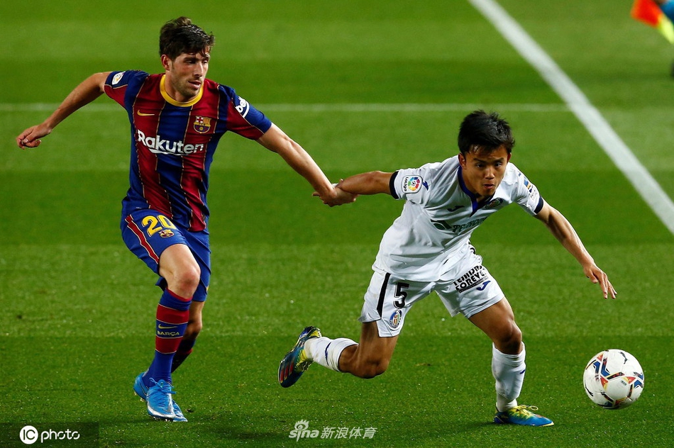 [西甲]巴萨5-2赫塔菲 梅西两射一传