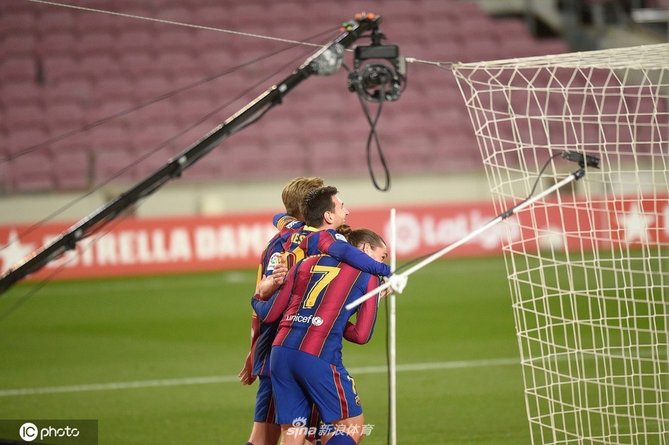 [西甲]巴萨5-2赫塔菲 梅西两射一传