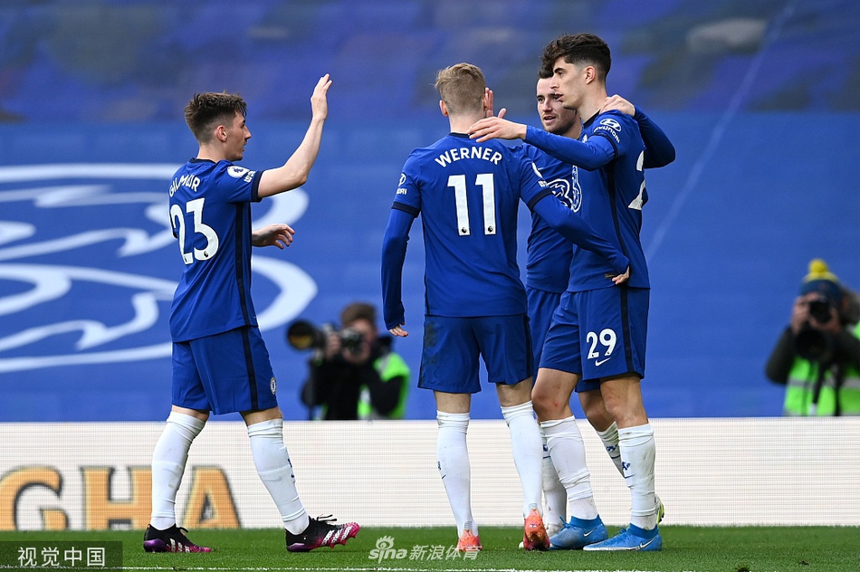 [英超]切尔西2-0富勒姆 哈弗茨两球