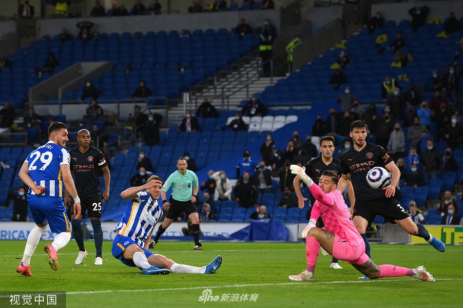 [英超]布莱顿3-2曼城 布莱顿大逆转