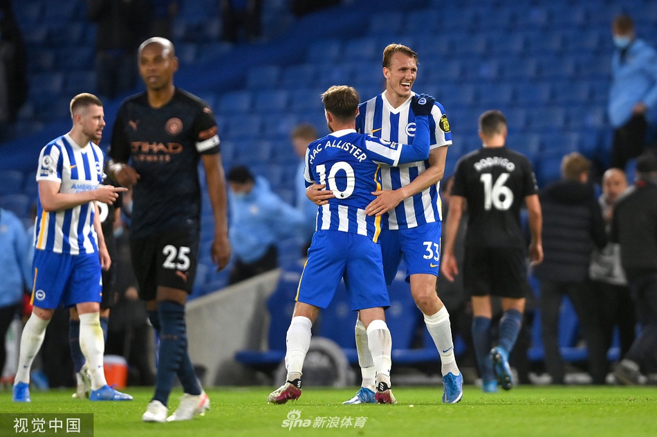 [英超]布莱顿3-2曼城 布莱顿大逆转