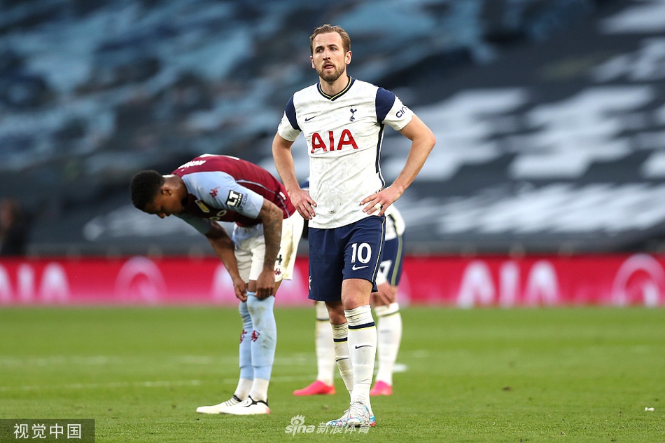 [英超]热刺1-2维拉 主场3连胜被终结