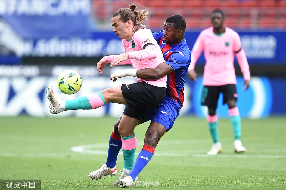 [西甲]埃瓦尔0-1巴萨 格列兹曼绝杀