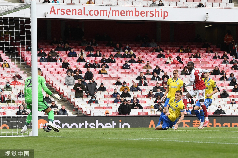 [英超]阿森纳2-0布莱顿 佩佩两球