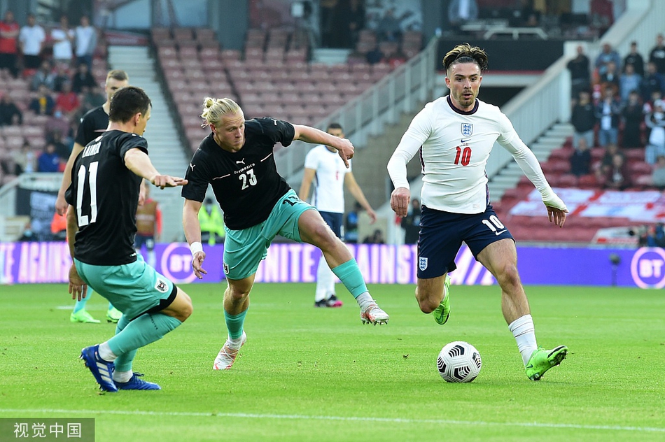 [热身赛]英格兰1-0奥地利 萨卡破门