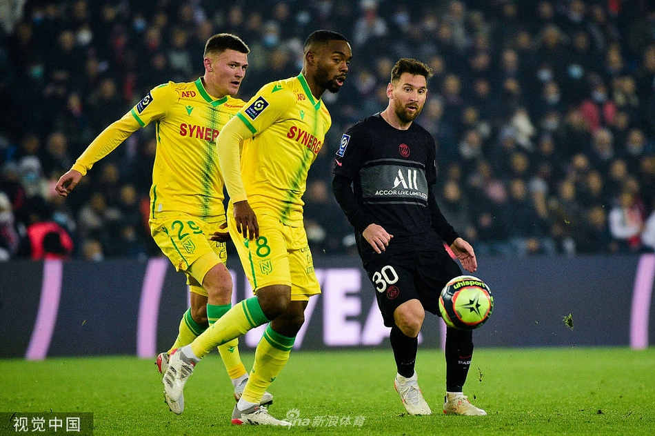 [法甲]巴黎圣日耳曼3-1南特 梅西破门