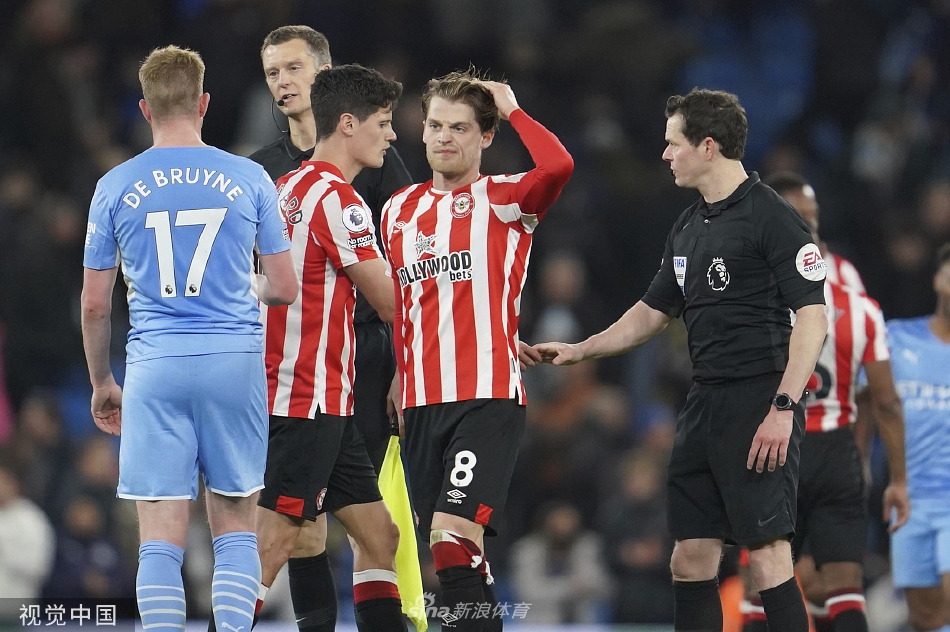 [英超]曼城2-0布伦特福德 德布劳内破门