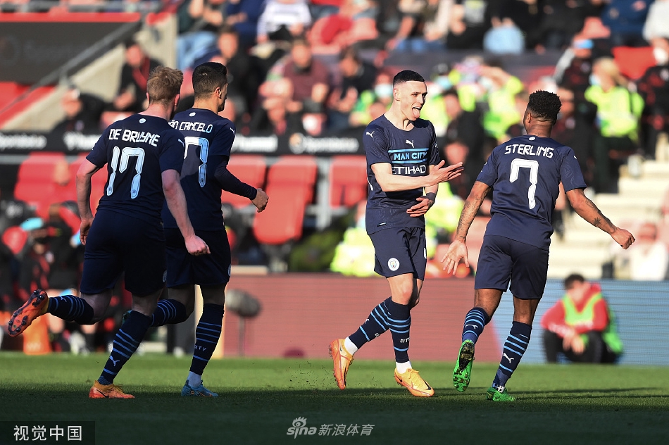 [足总杯]南安普顿1-4曼城 德布劳内破门
