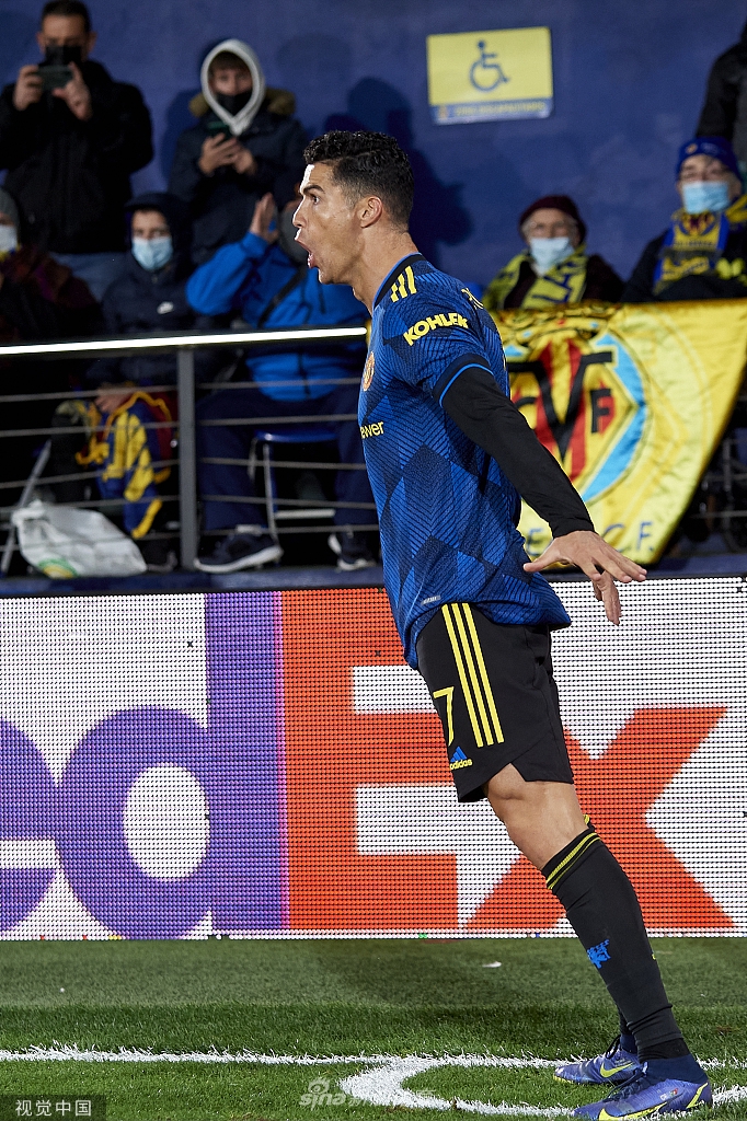 [欧冠]比利亚雷亚尔0-2曼联 C罗桑乔破门