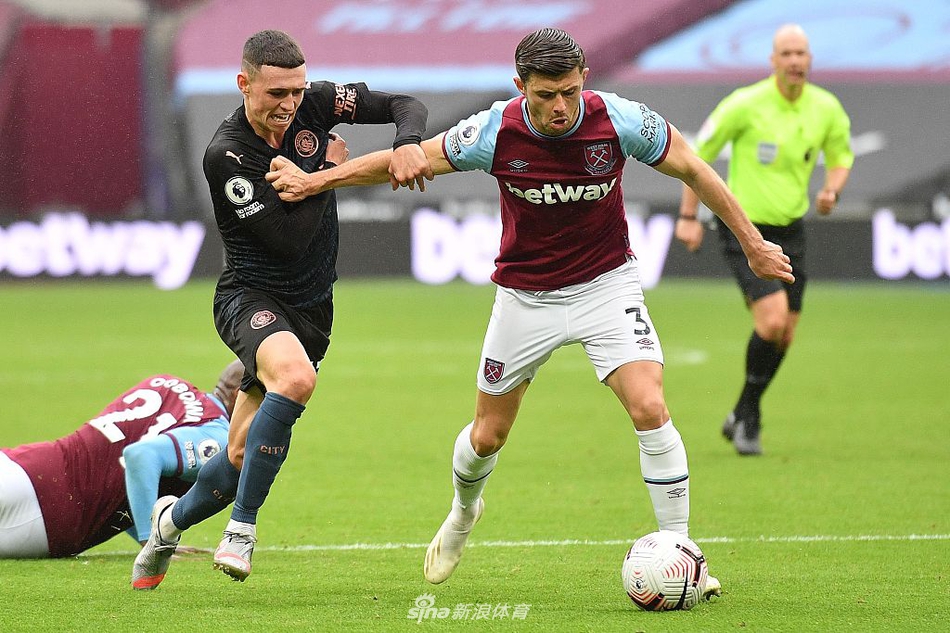 [英超]西汉姆1-1曼城