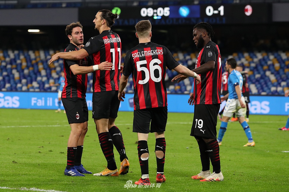 [意甲]那不勒斯1-3AC米兰 伊布两球