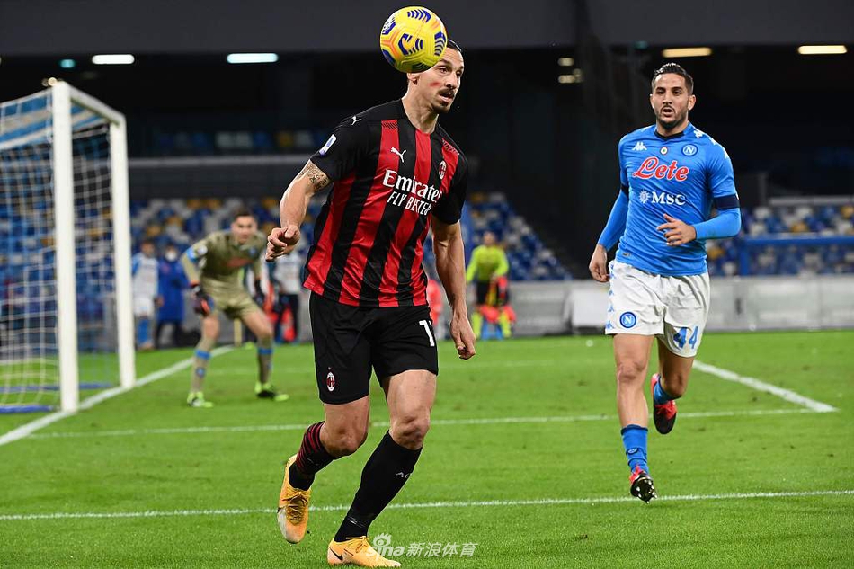 [意甲]那不勒斯1-3AC米兰 伊布两球