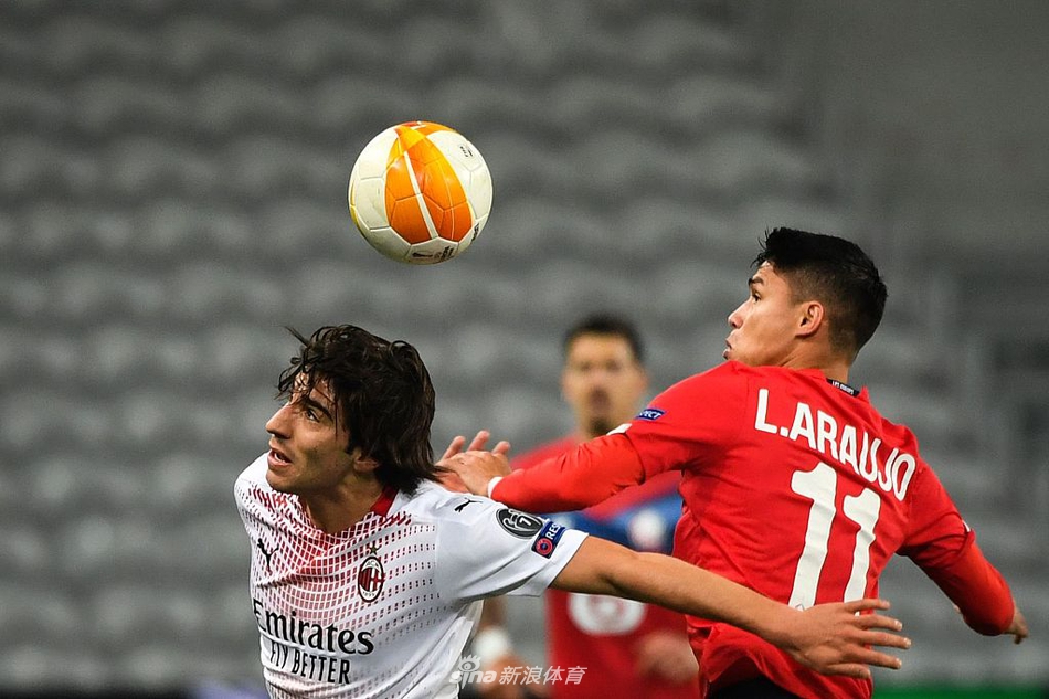 [欧联杯]里尔1-1AC米兰