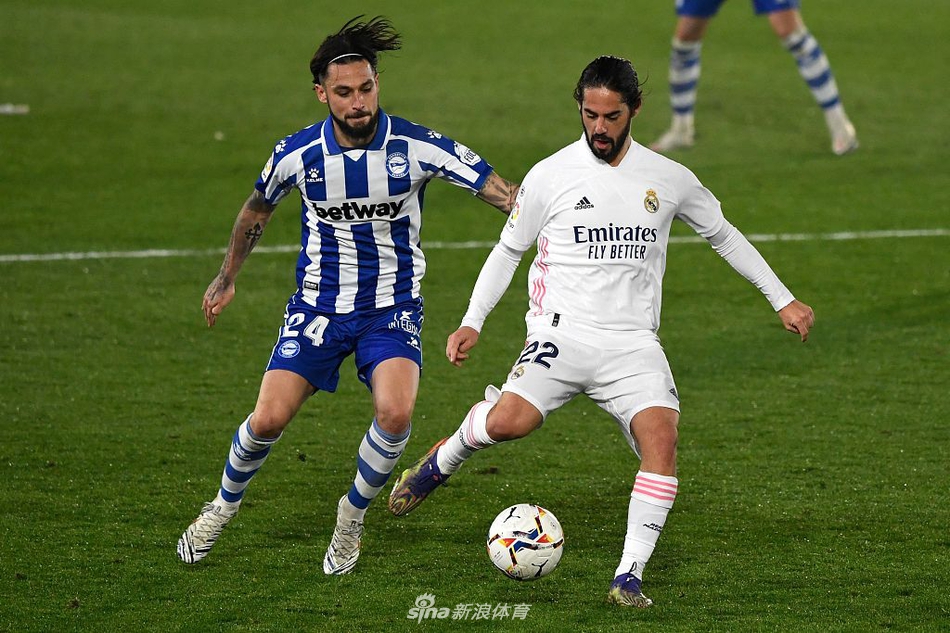 [西甲]皇马1-2阿拉维斯 阿扎尔伤退