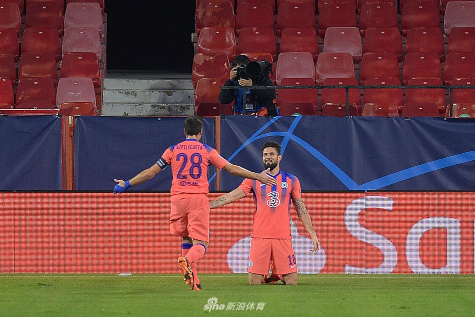 [欧冠]塞维利亚0-4切尔西 吉鲁大四喜