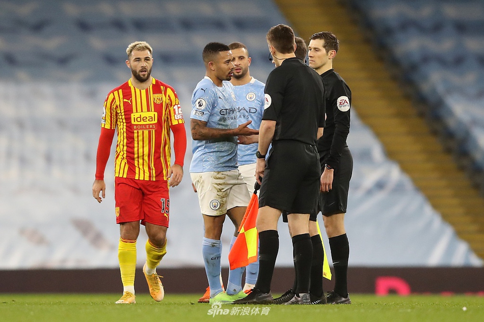 [英超]曼城1-1西布朗