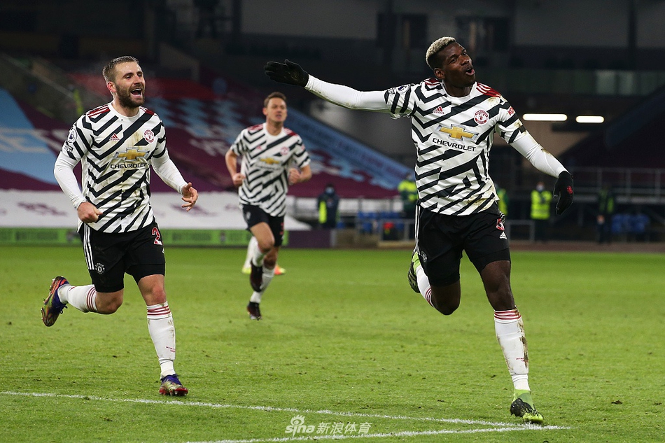 [英超]伯恩利0-1曼联 博格巴破门